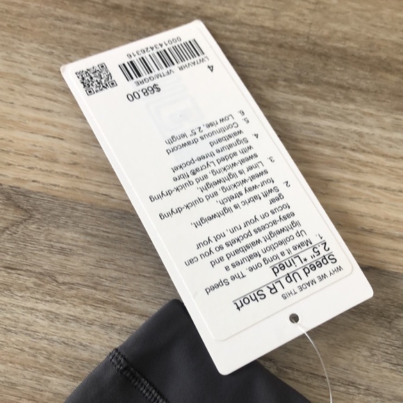 NWT Lululemon Speed Up Short Vivid Floral Tone Multi/Graphite Grey Size 4 - Picture 5 of 11